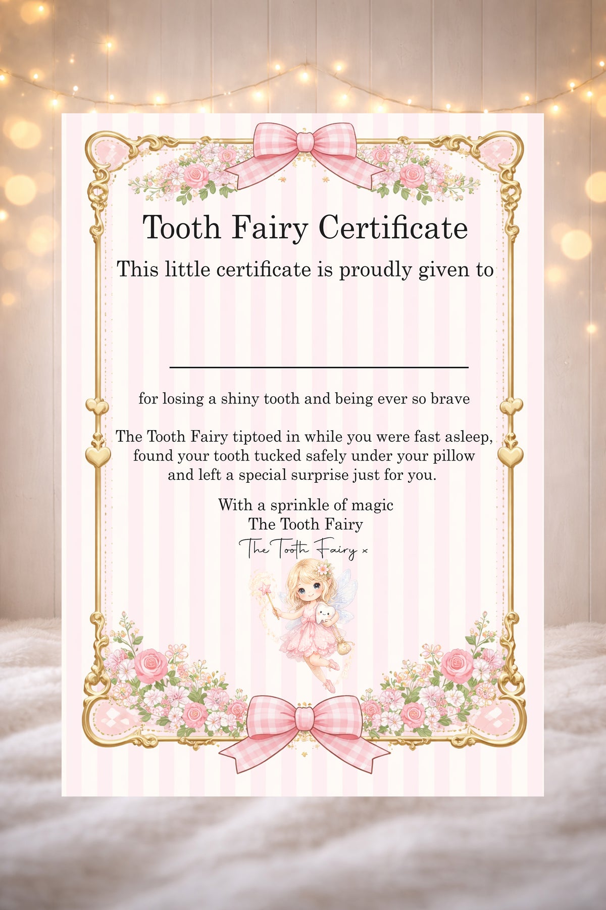 Digital Download Tooth Fairy Pink Blue