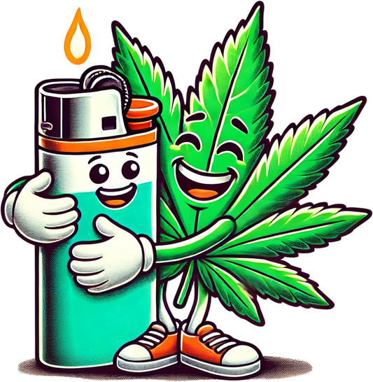 Single UVDTF Weed & Lighter