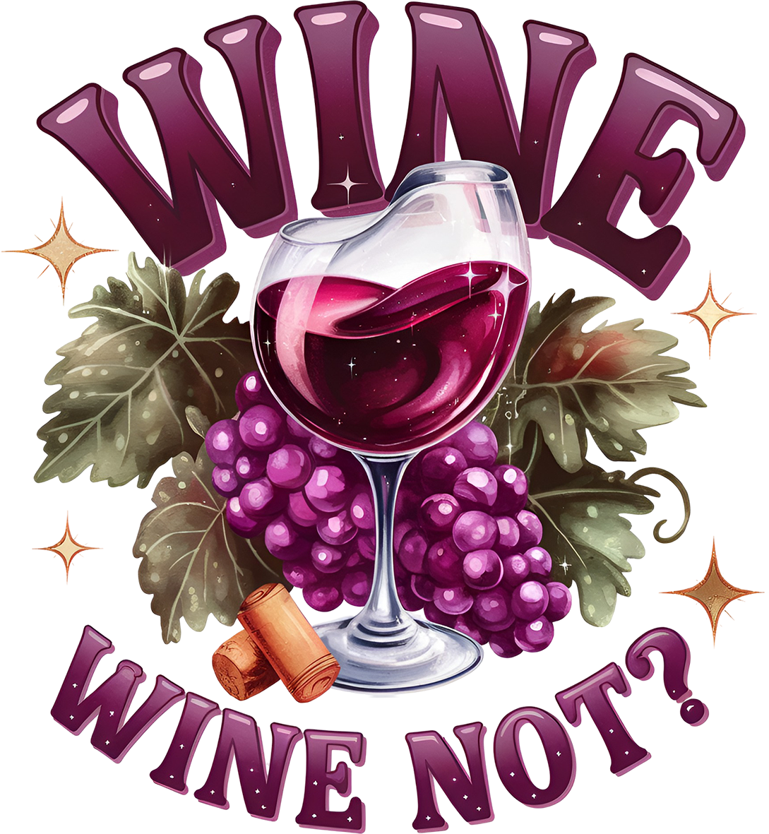 Single UVDTF Wine