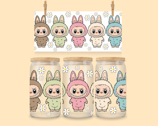 16oz Libbey Wrap UVDTF The Monsters