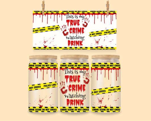 16oz Libbey Wrap UVDTF True Crime