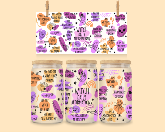 16oz UVDTF Witch Daily Affirmations