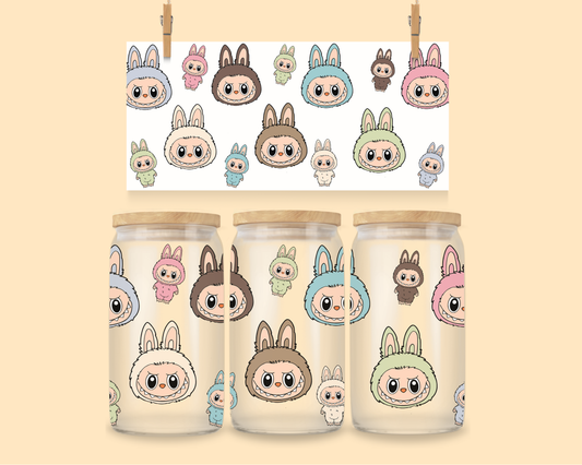 16oz Libbey Wrap UVDTF The Monsters