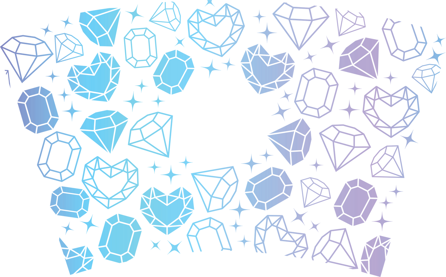 24oz UVDTF Wrap Diamonds