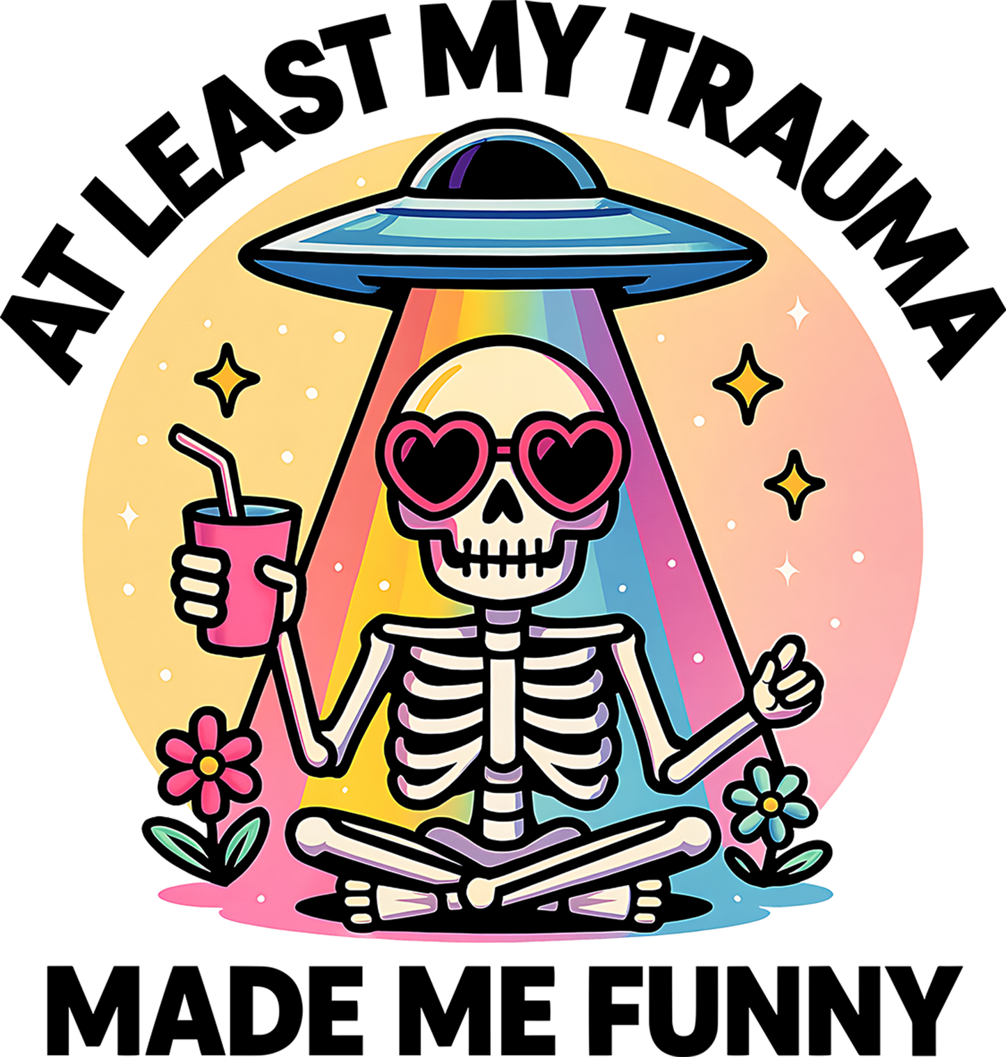 DTF Alien Funny Trauma