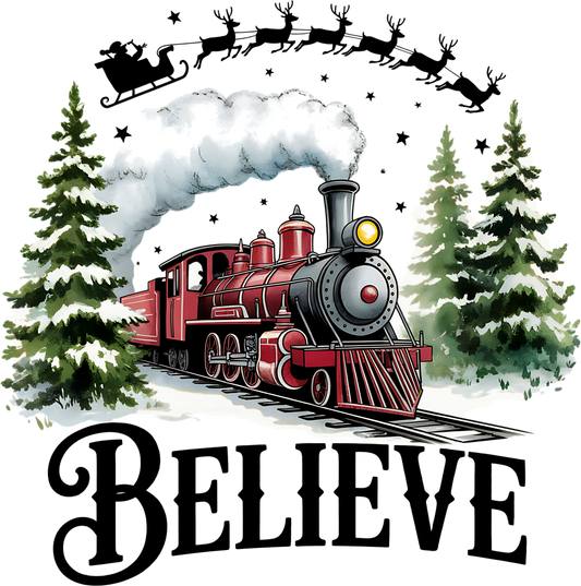 DTF Believe North Pole Train