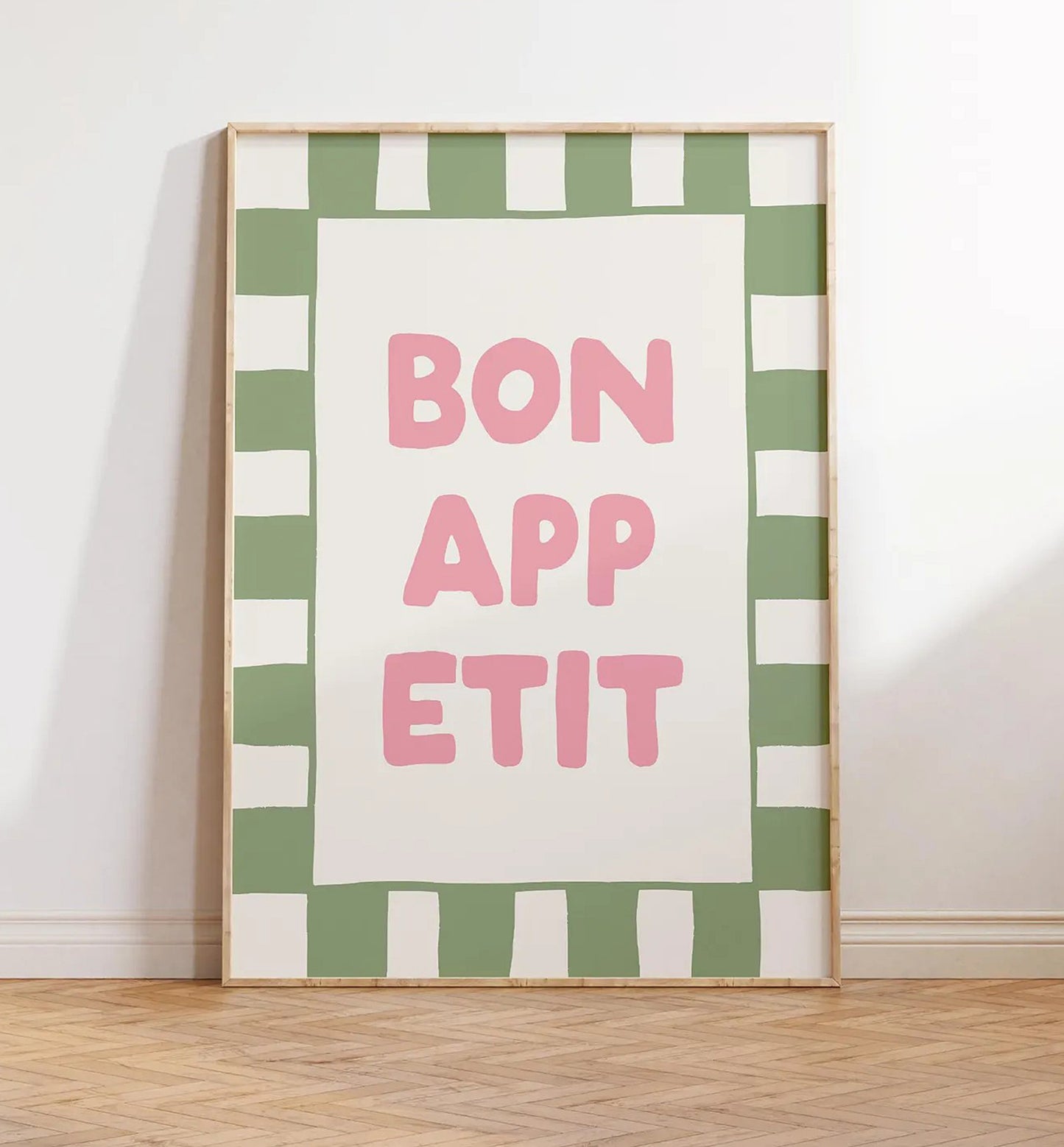 Bon Appetit Kitchen Quote Print Wall Art Decor
