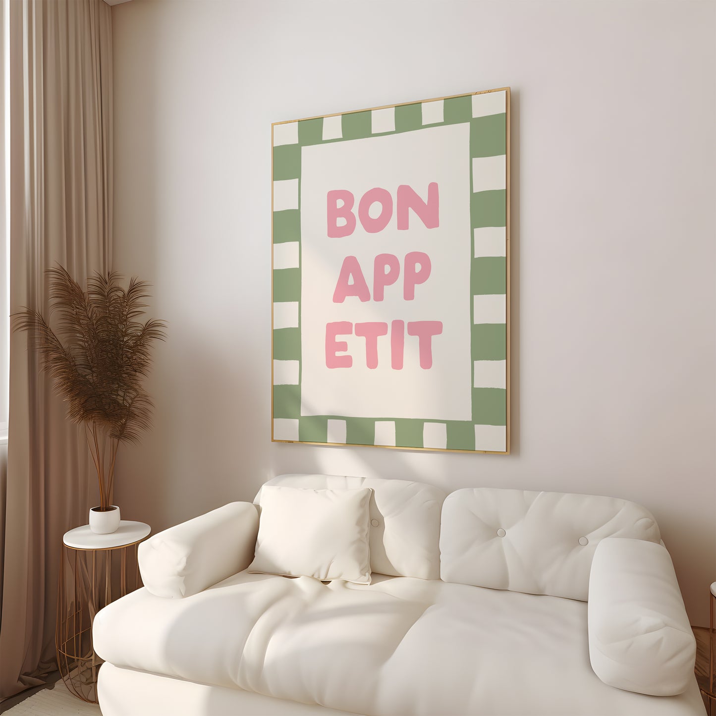 Bon Appetit Kitchen Quote Print Wall Art Decor