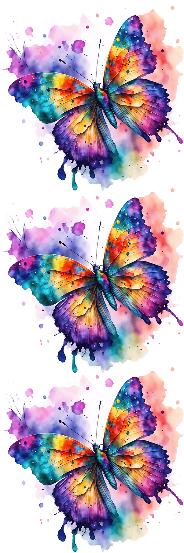 UVDTF Butterfly Bookmark