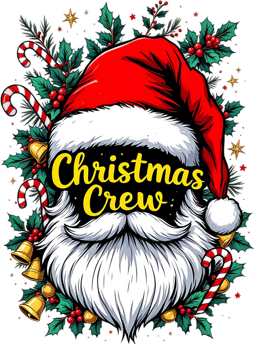 DTF Santa Christmas Crew