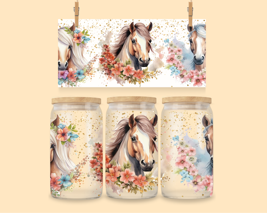 16oz UVDTF Wrap Horses