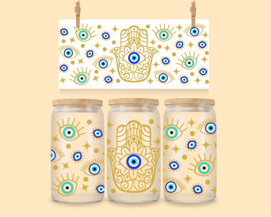 16oz UVDTF Wrap Evil Eye