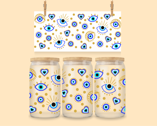 16oz UVDTF Wrap Evil Eye