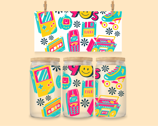 24oz UVDTF Wrap 90's Vibe