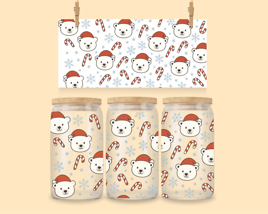 16oz UVDTF Polar Bear