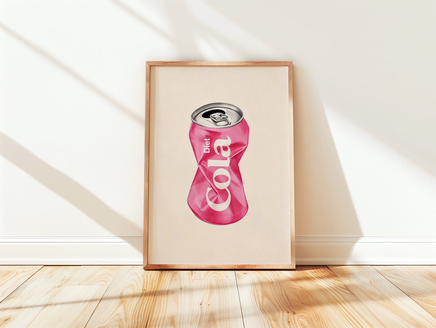 Wall Art Pink Diet Cola Can Print