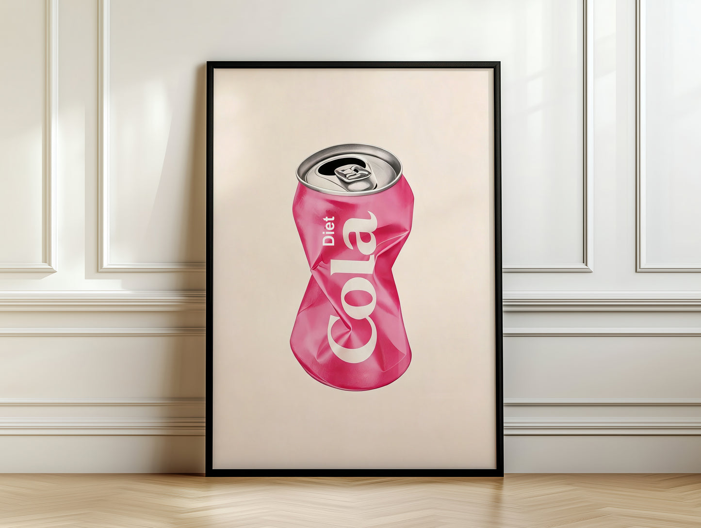 Wall Art Pink Diet Cola Can Print