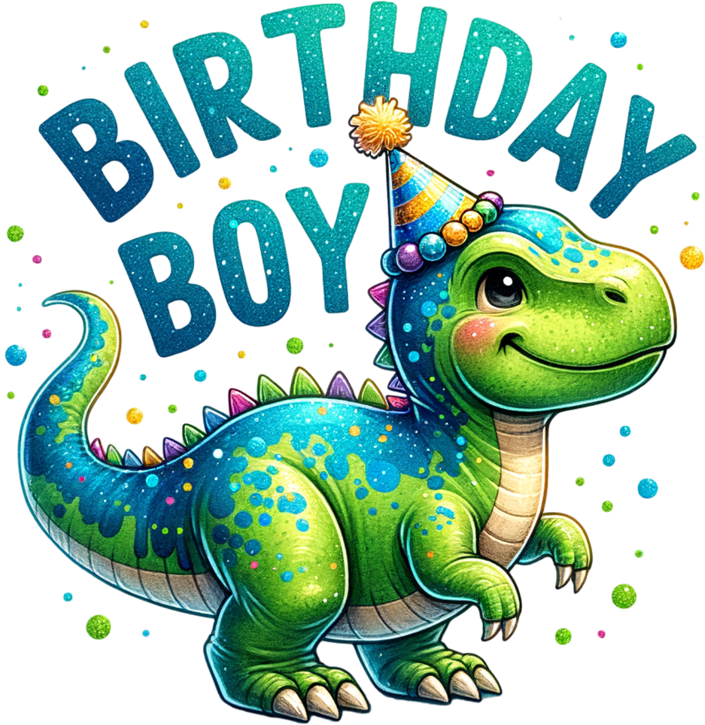 Single UVDTF Birthday Boy Dino