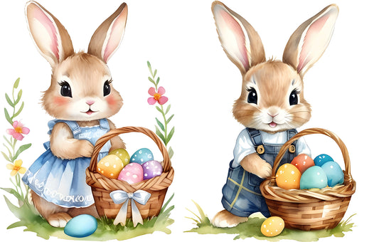 Single UVDTF Easter Bunny Boy or Girl