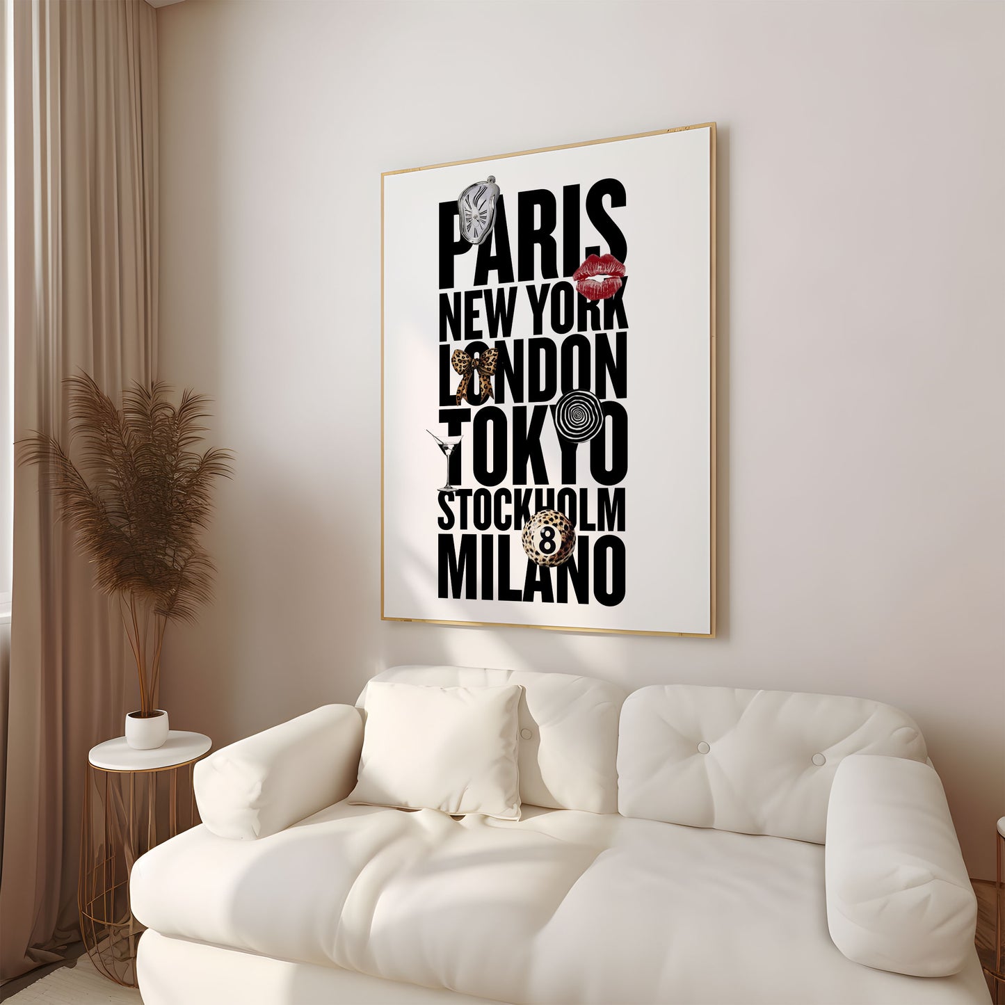 Wall Art Print Fashion Paris New York London