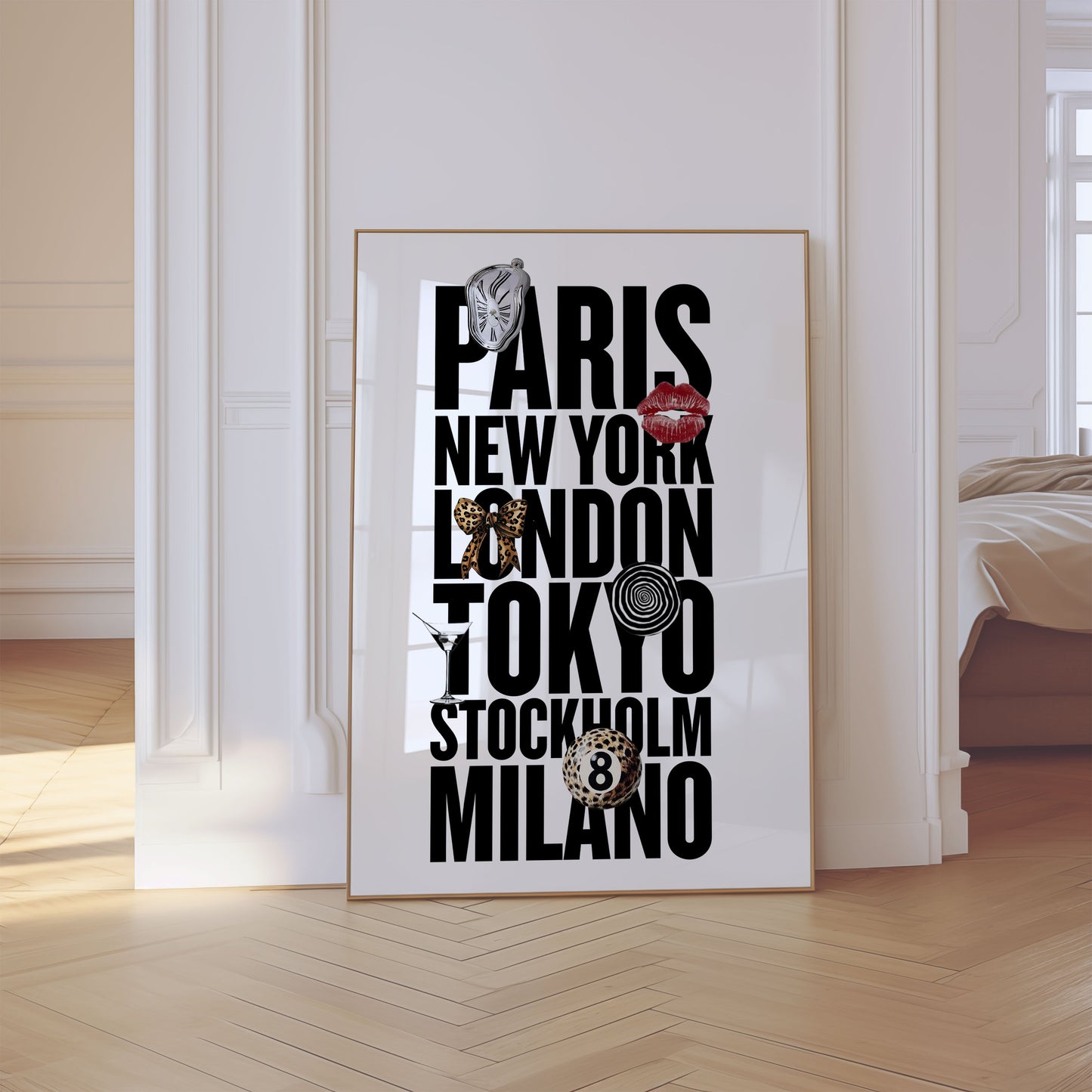 Wall Art Print Fashion Paris New York London