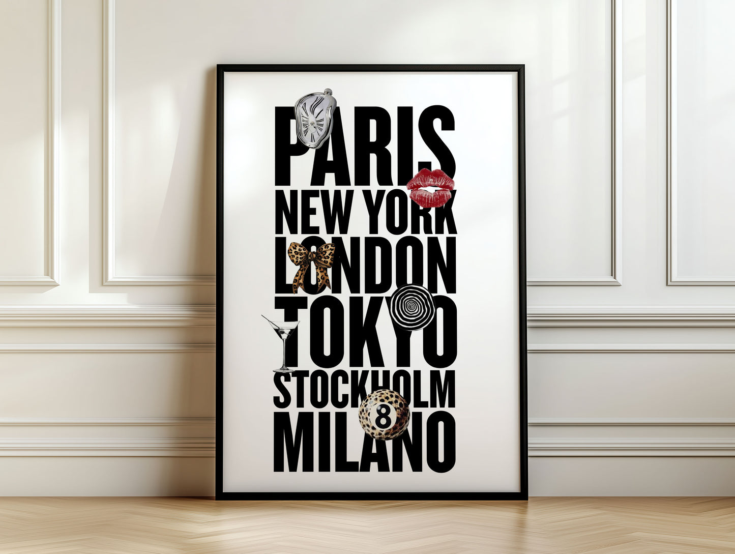 Wall Art Print Fashion Paris New York London