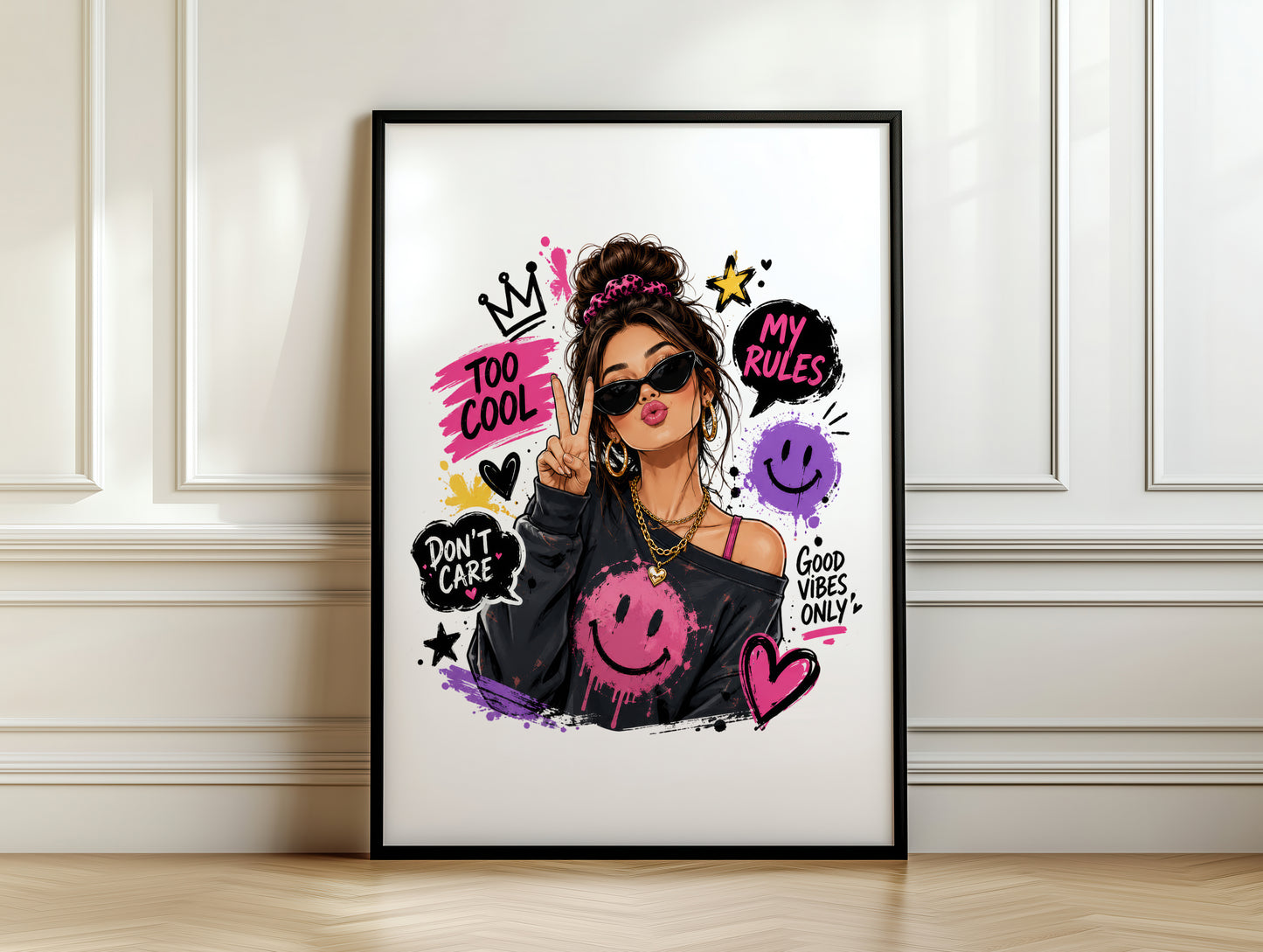 Wall Art Print Good Vibes Only