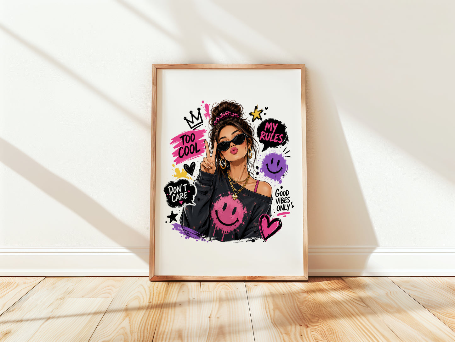 Wall Art Print Good Vibes Only