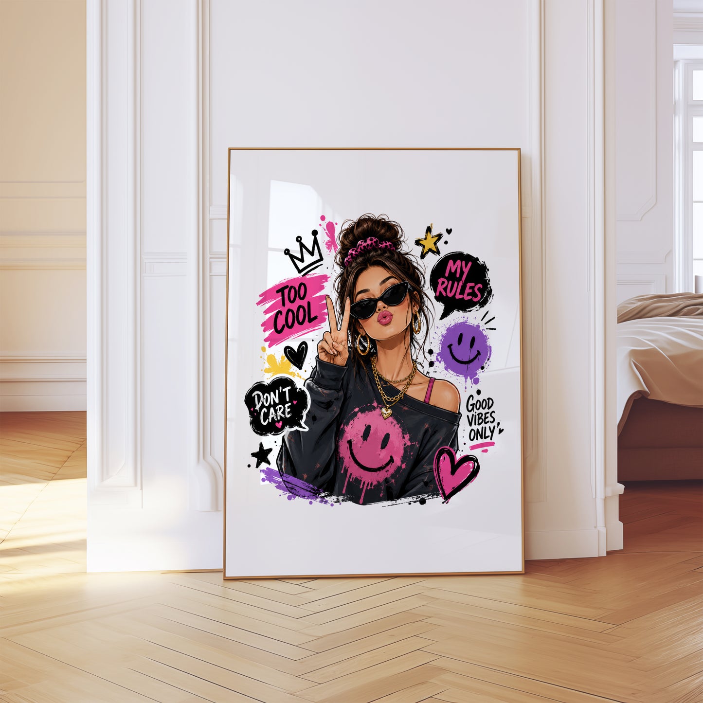 Wall Art Print Good Vibes Only