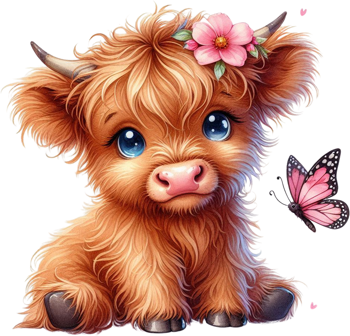 Single UVDTF Highland Cow