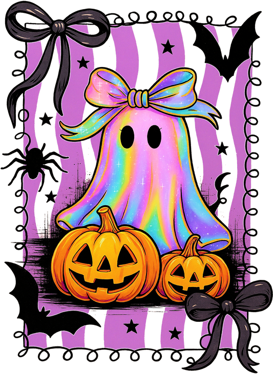 DTF Iridescent Style Ghost