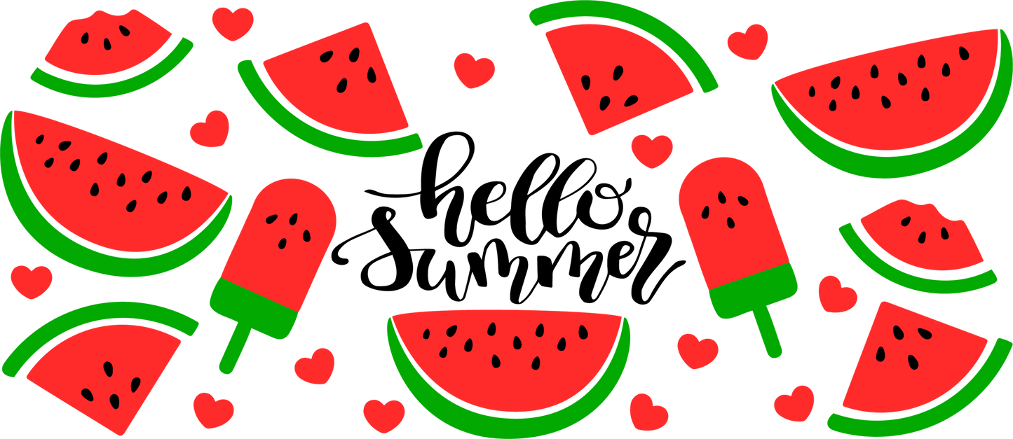 16oz UVDTF Wrap Watermelon