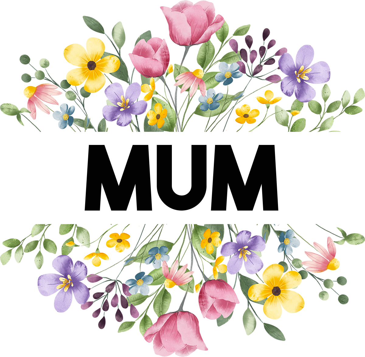 Single UVDTF Mum Vase