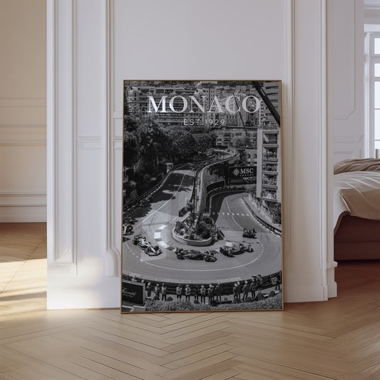 Wall Art Print Monaco Formula One