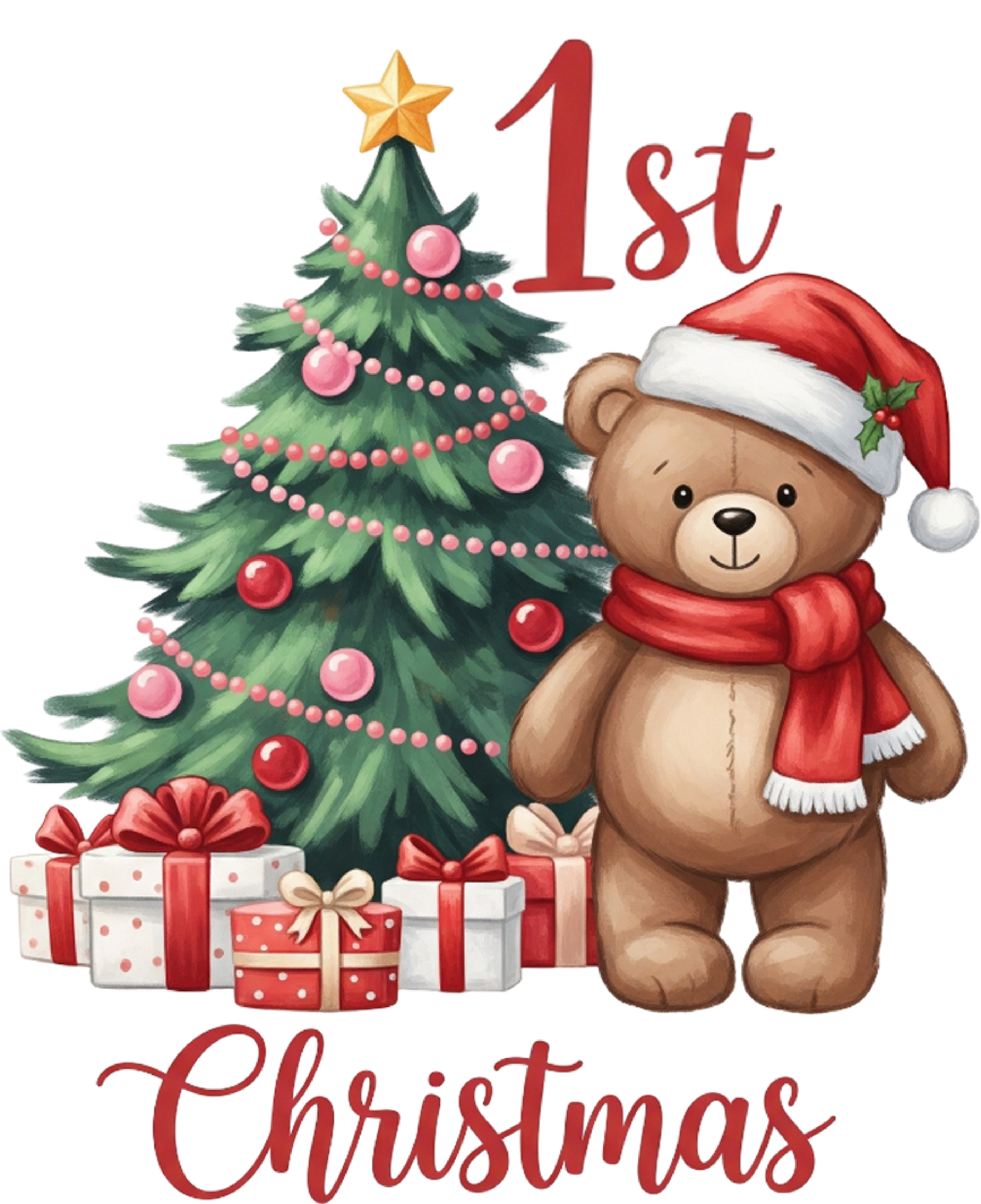 DTF My First Christmas Teddy