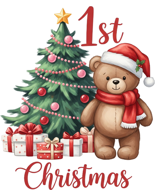 DTF My First Christmas Teddy