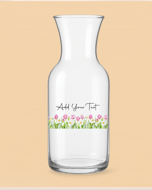 Single UVDTF Mum Floral Vase Add You Text