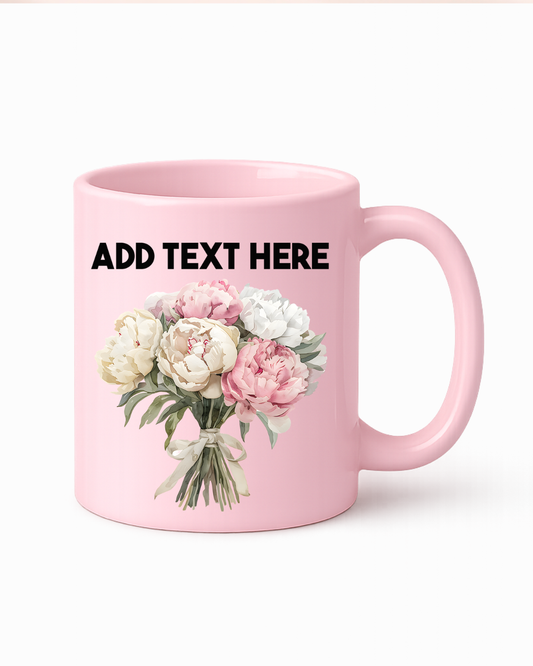 Single UVDTF Floral Bouquet Add Your Text
