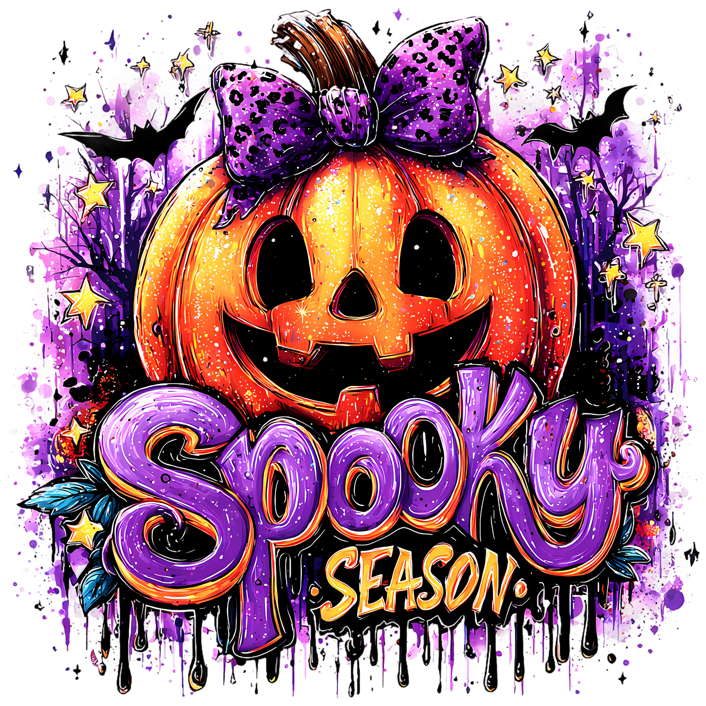 DTF Purple Spooky Season