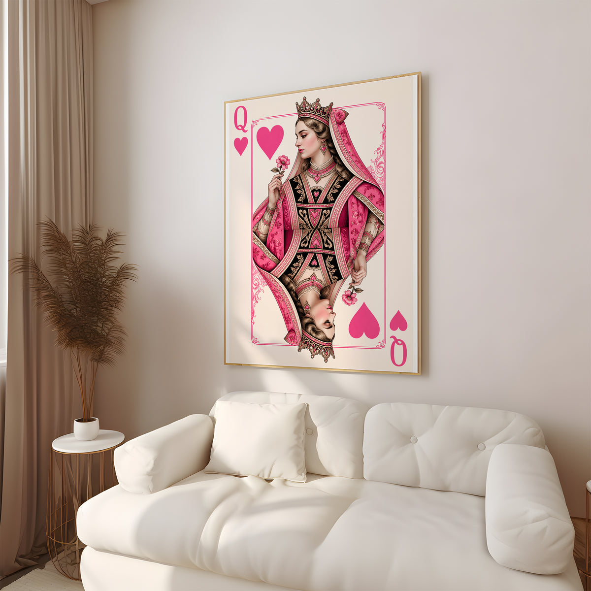 Wall Art Print Queen Of Hearts