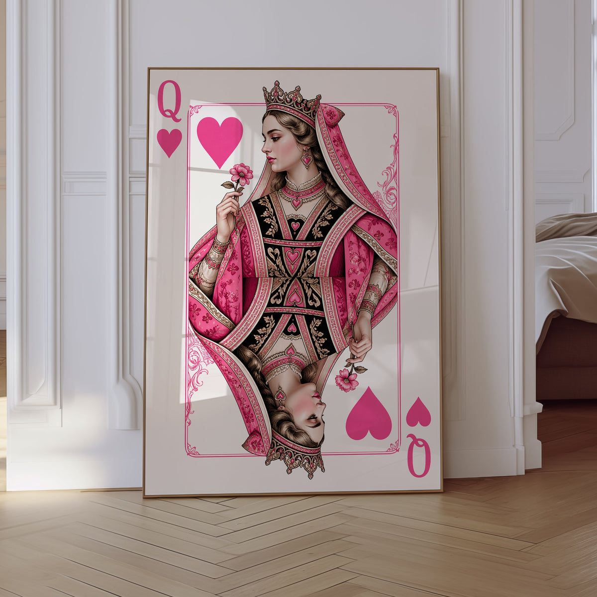Wall Art Print Queen Of Hearts