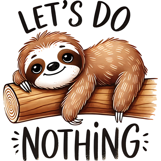 Cute Sloth DTF