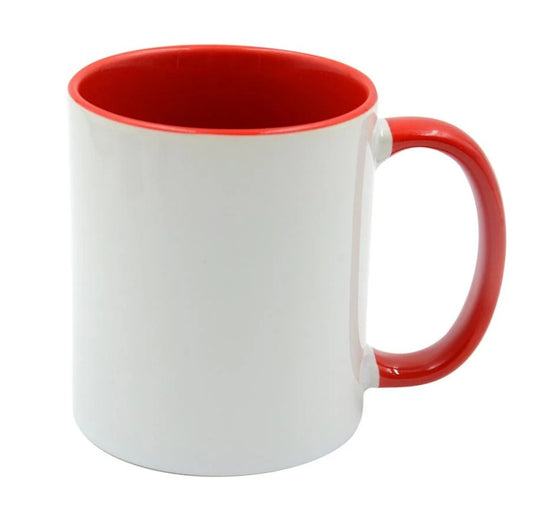 Coloured Sublimation Mug Single Red