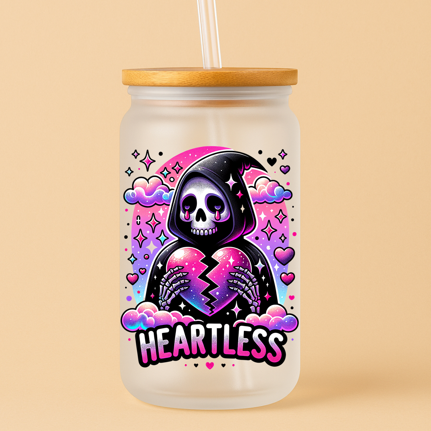 Single UV DTF Heartless
