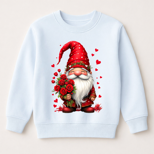 DTF Valentine Gnome with Roses