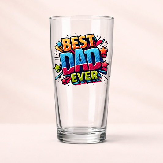 Single UV DTF Best Dad Ever