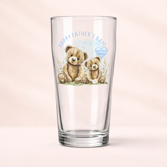 Single UVDTF Happy Father's Day Teddy