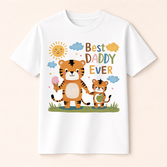 DTF Best Daddy Ever Tiger