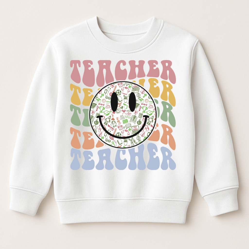 DTF Teacher Smiley Face