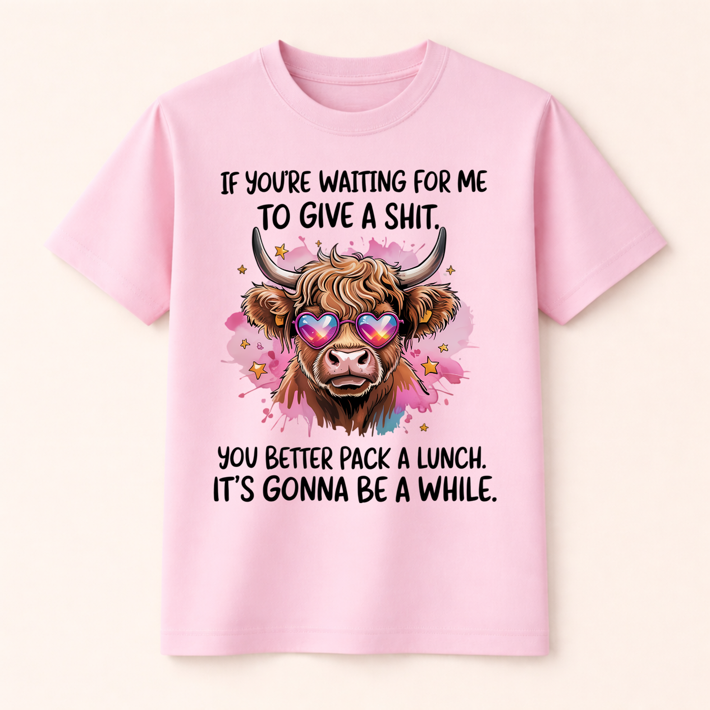 DTF Sassy Highland Cow